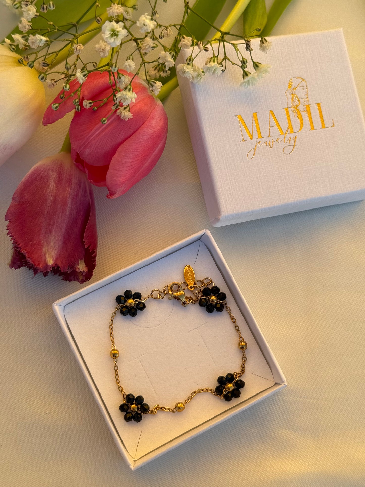 Bloom Armband - Schwarz