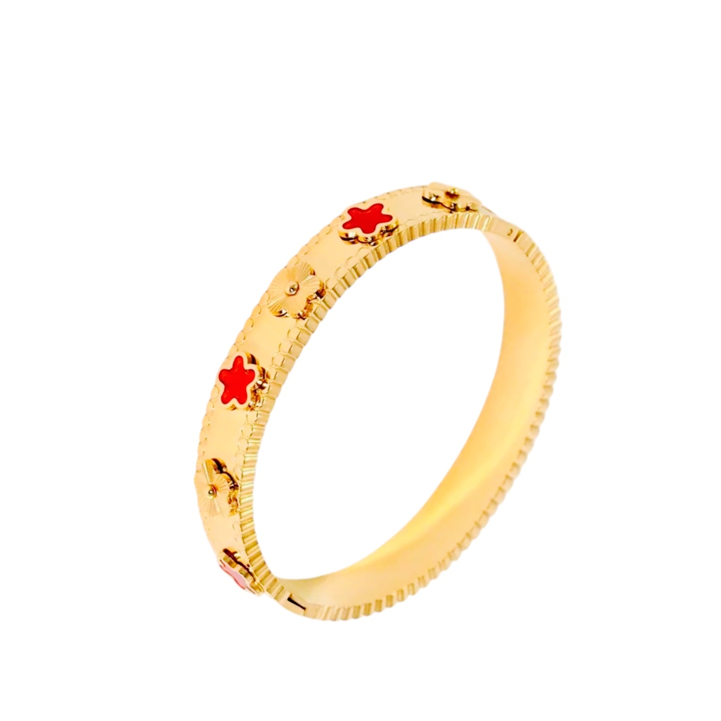 Flower Bangle | 18K vergoldet