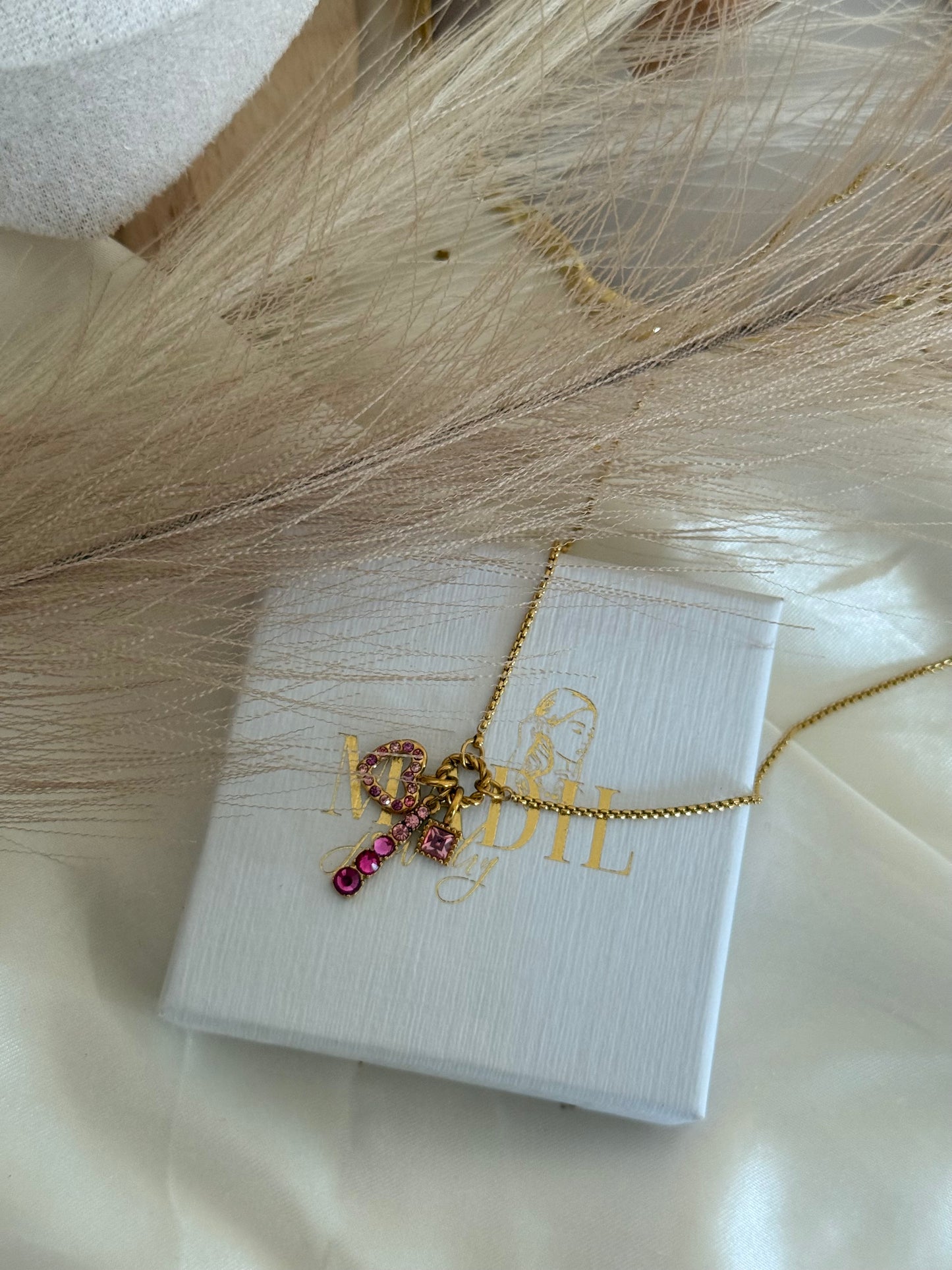 Pink Charm Halskette