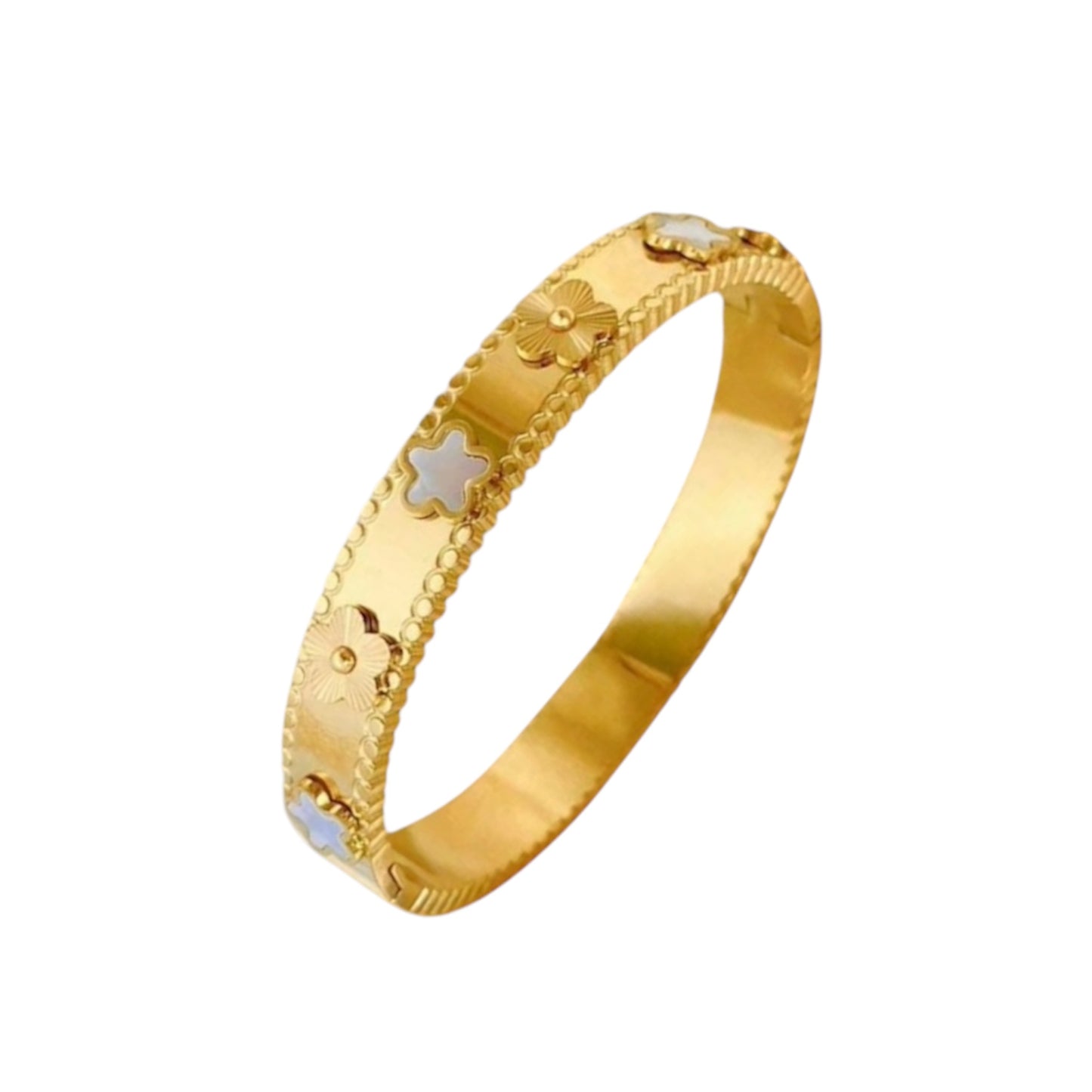 Flower Bangle | 18K vergoldet