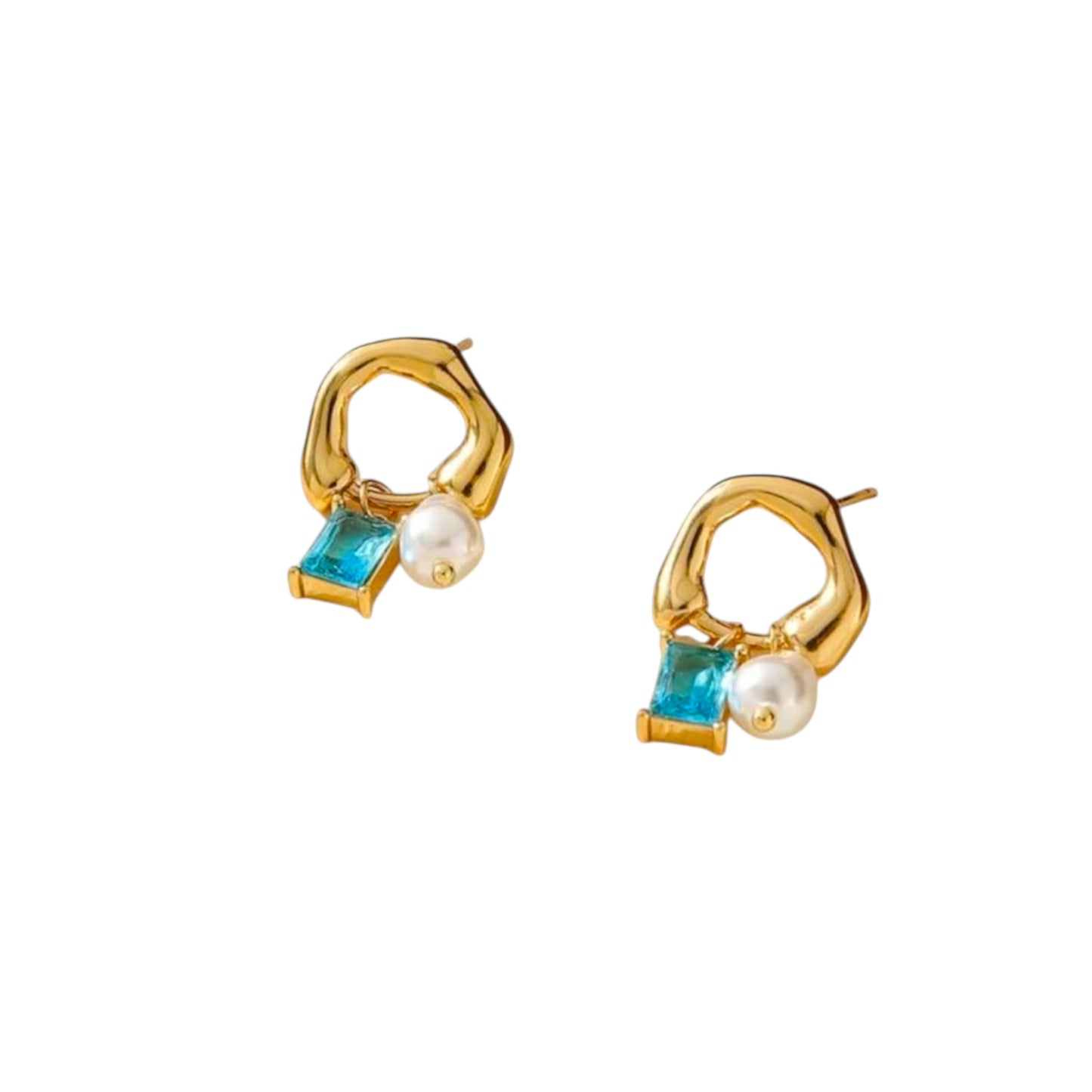 Gilded Pearl Ohrringe | 18K vergoldet