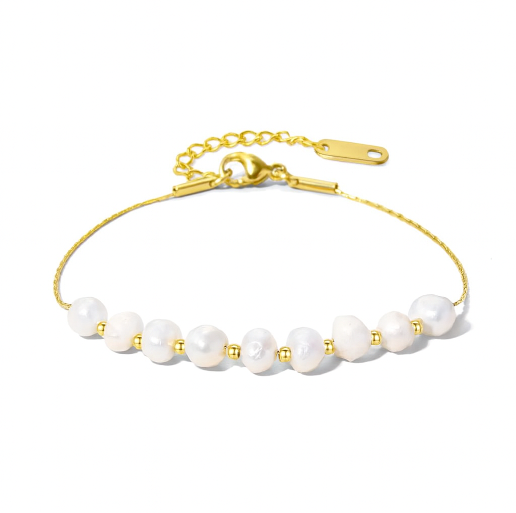 Perlenarmband mit Süßwasserperlen