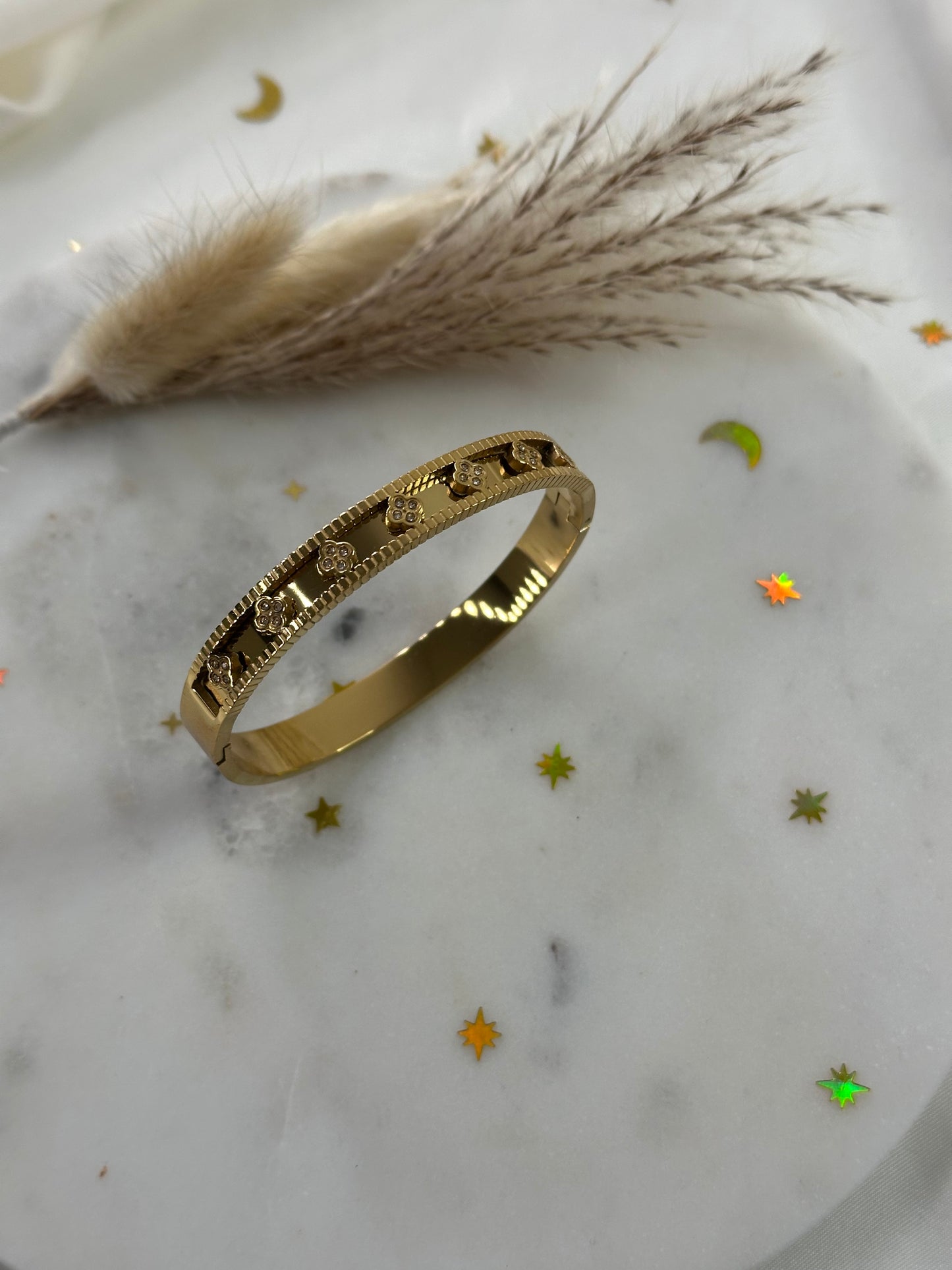 Daisy Bloom Armreif | Stainless Steel