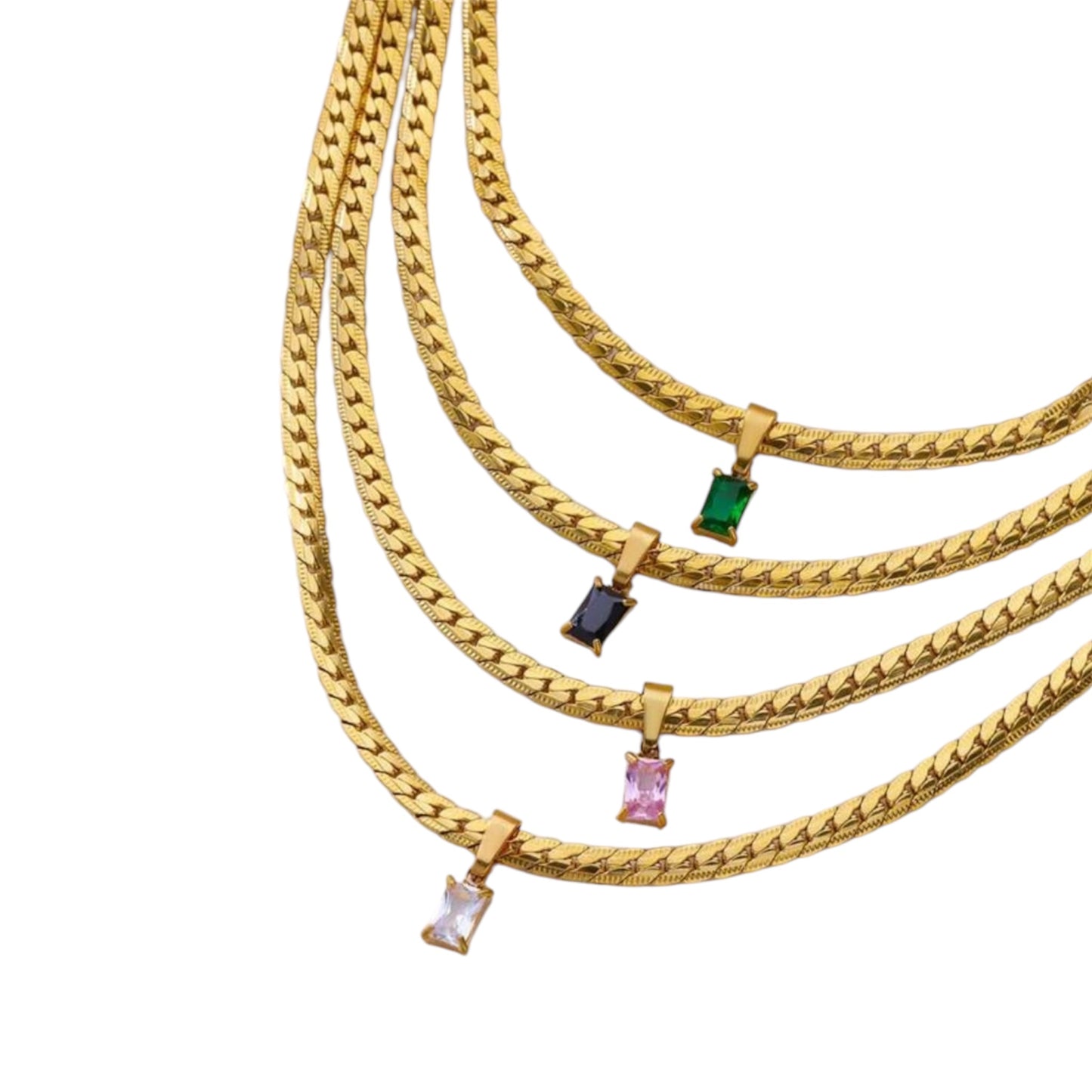 Trinity of Elegance Halskette | 24K vergoldet