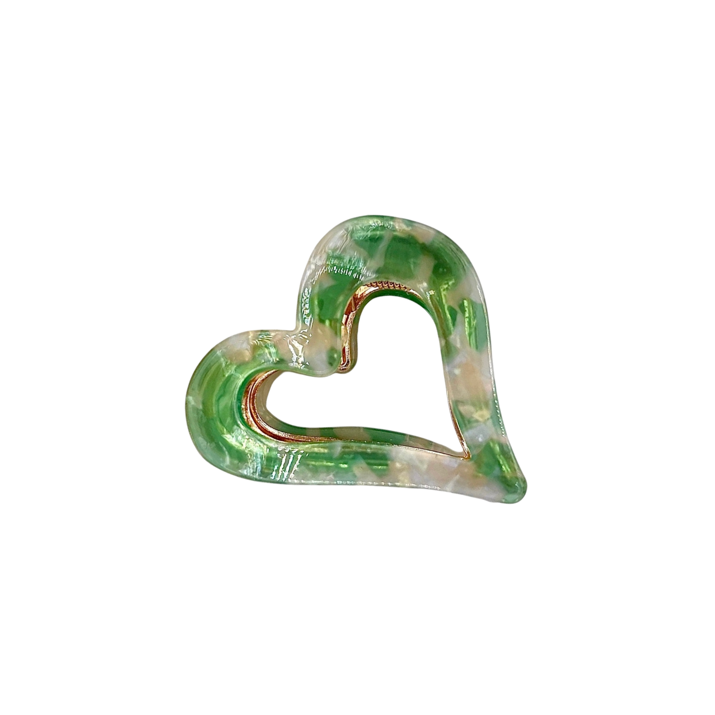 Heart Marble Haarspange | Jade