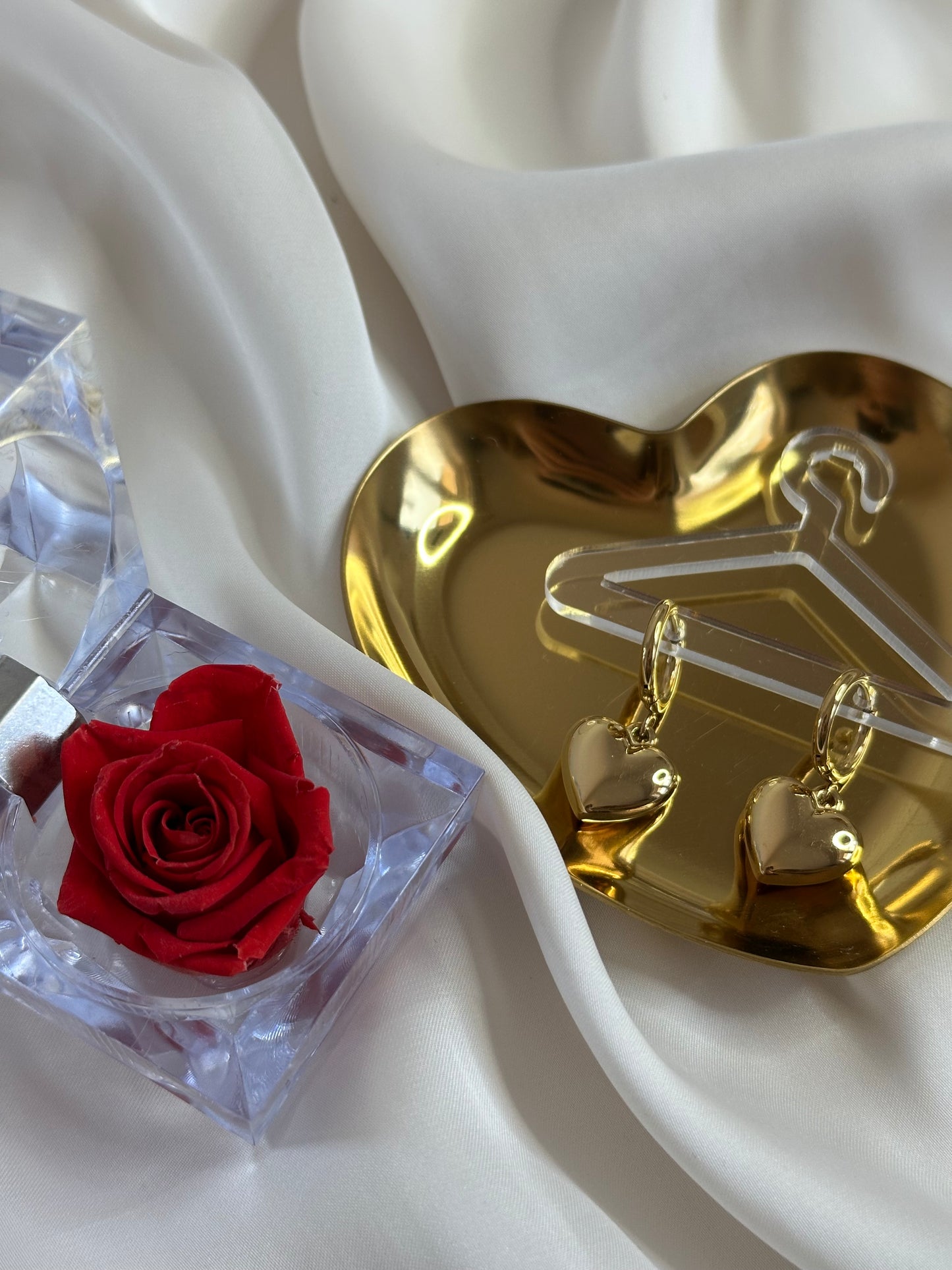 Heart of Gold Hoops | 18K vergoldet