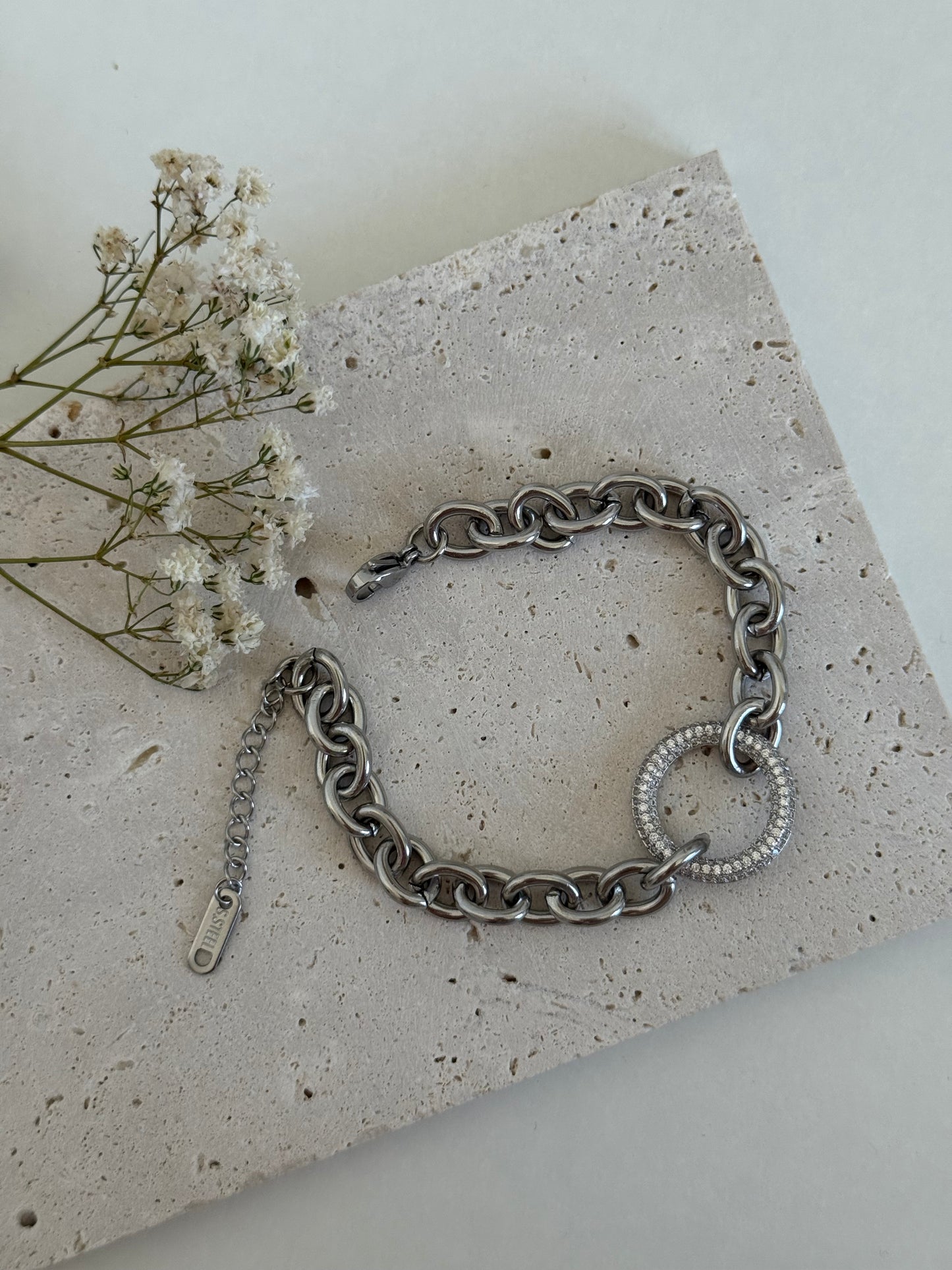 Circle Armband - silber