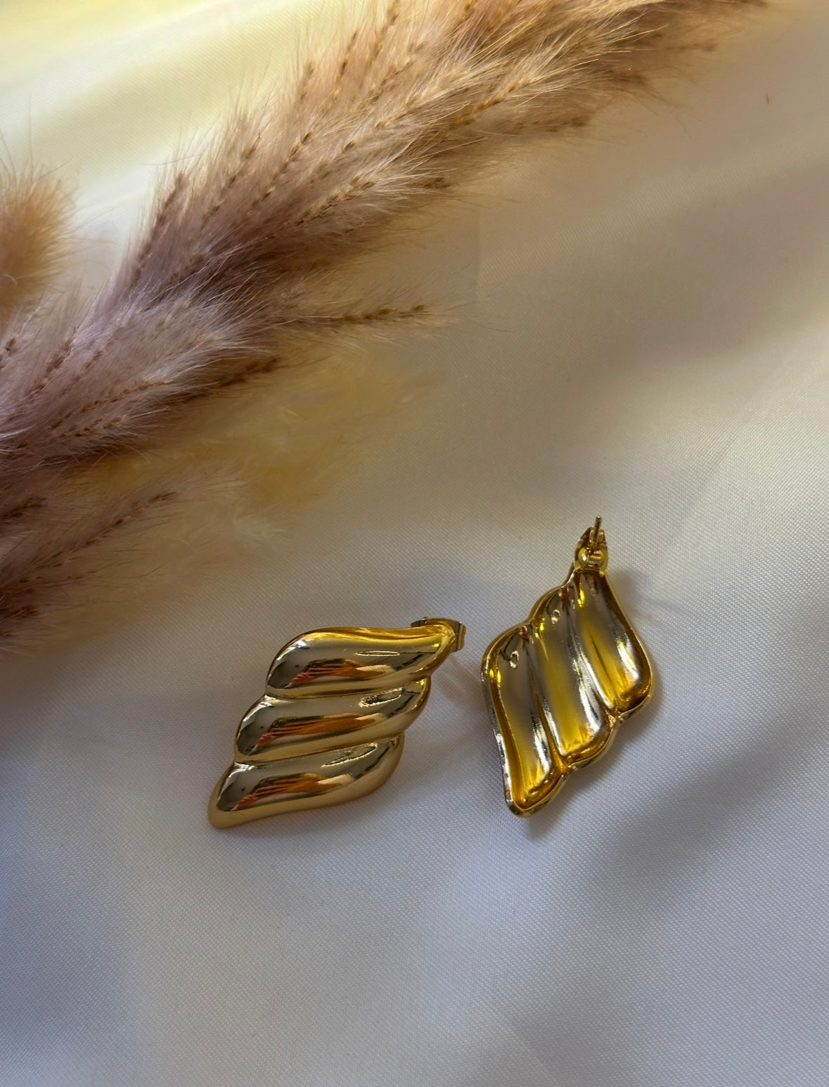 Golden Wave Ohrring | 18K vergoldet