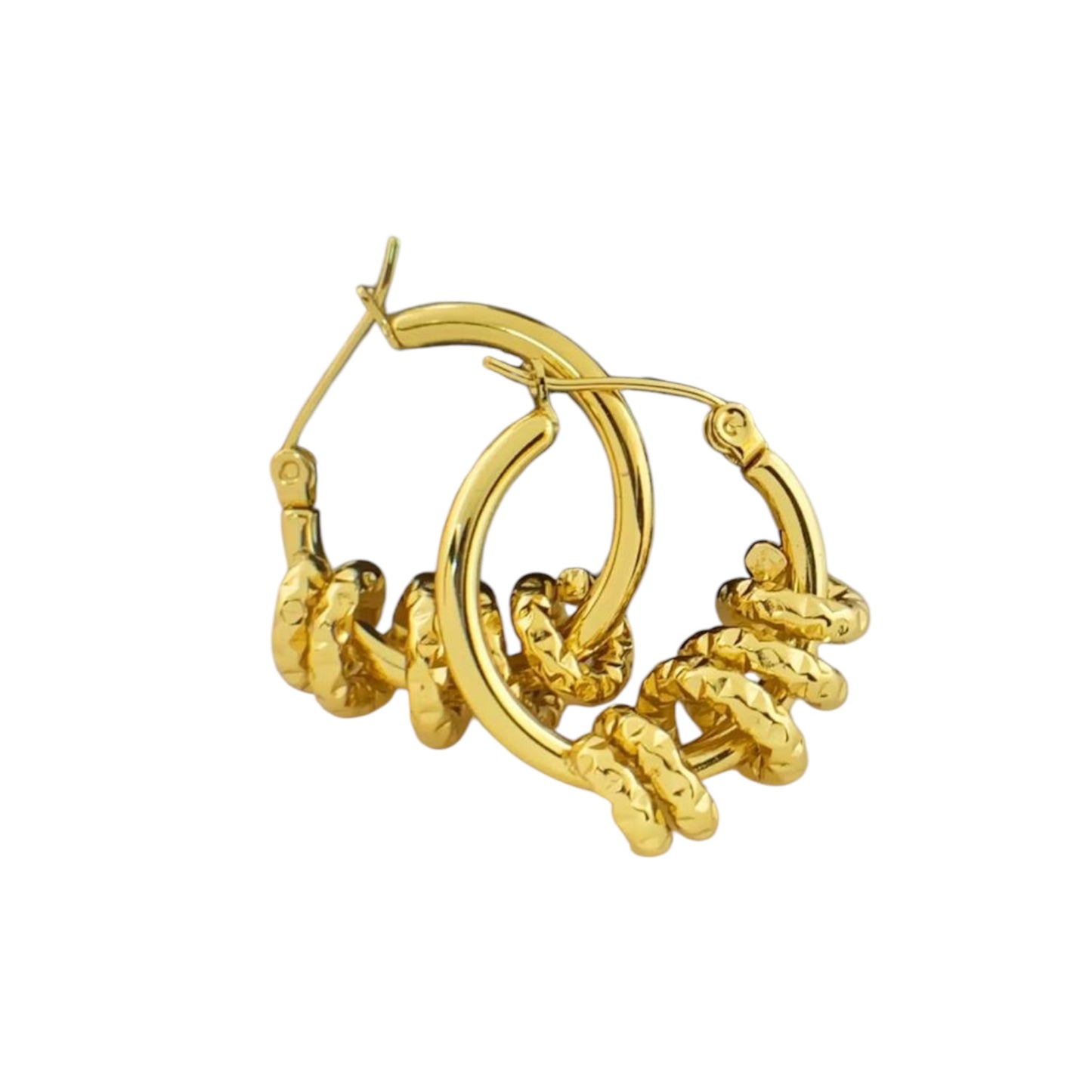 Golden Loop Ohrringe | 24K vergoldet