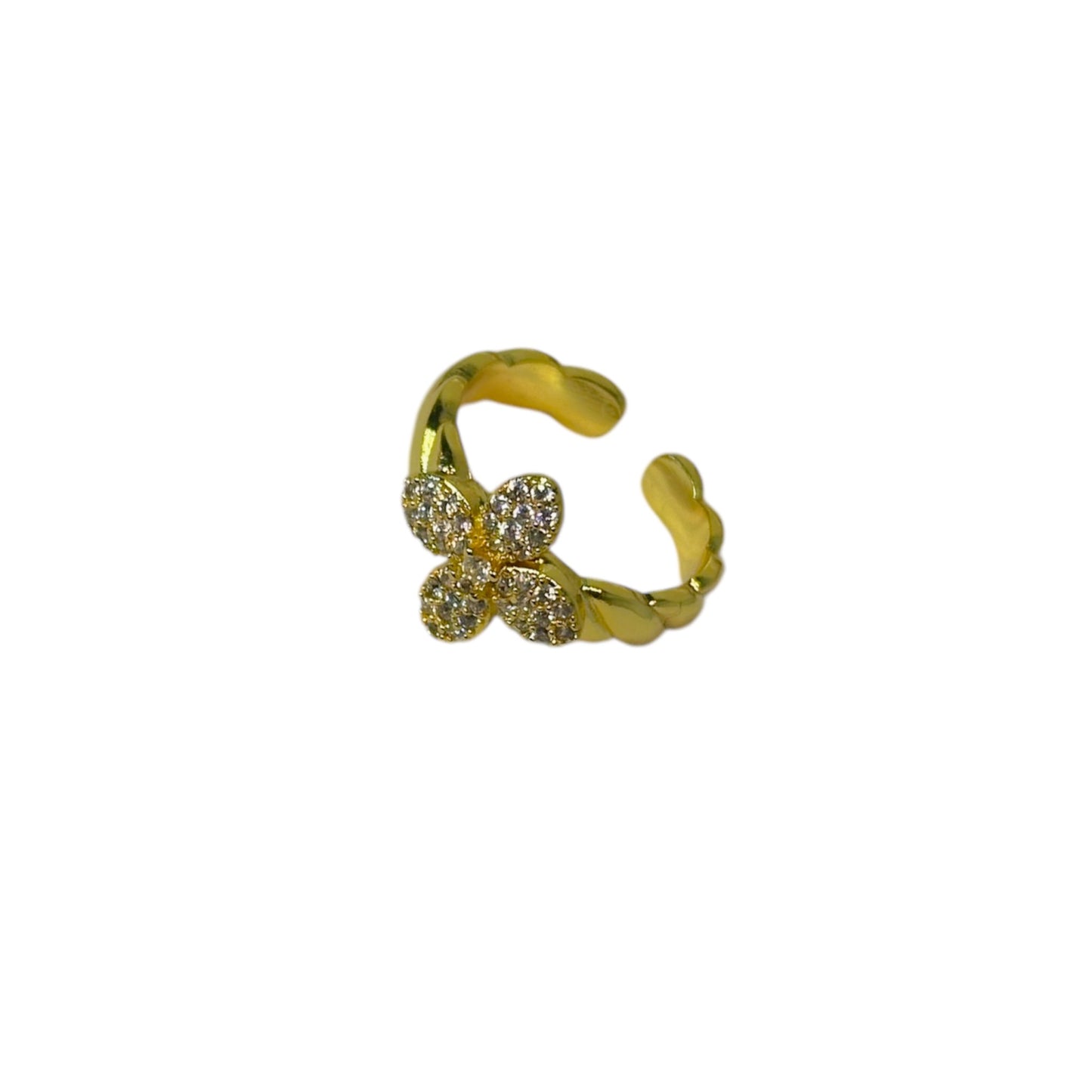 Sparkle Bloom Ring | 18K vergoldet