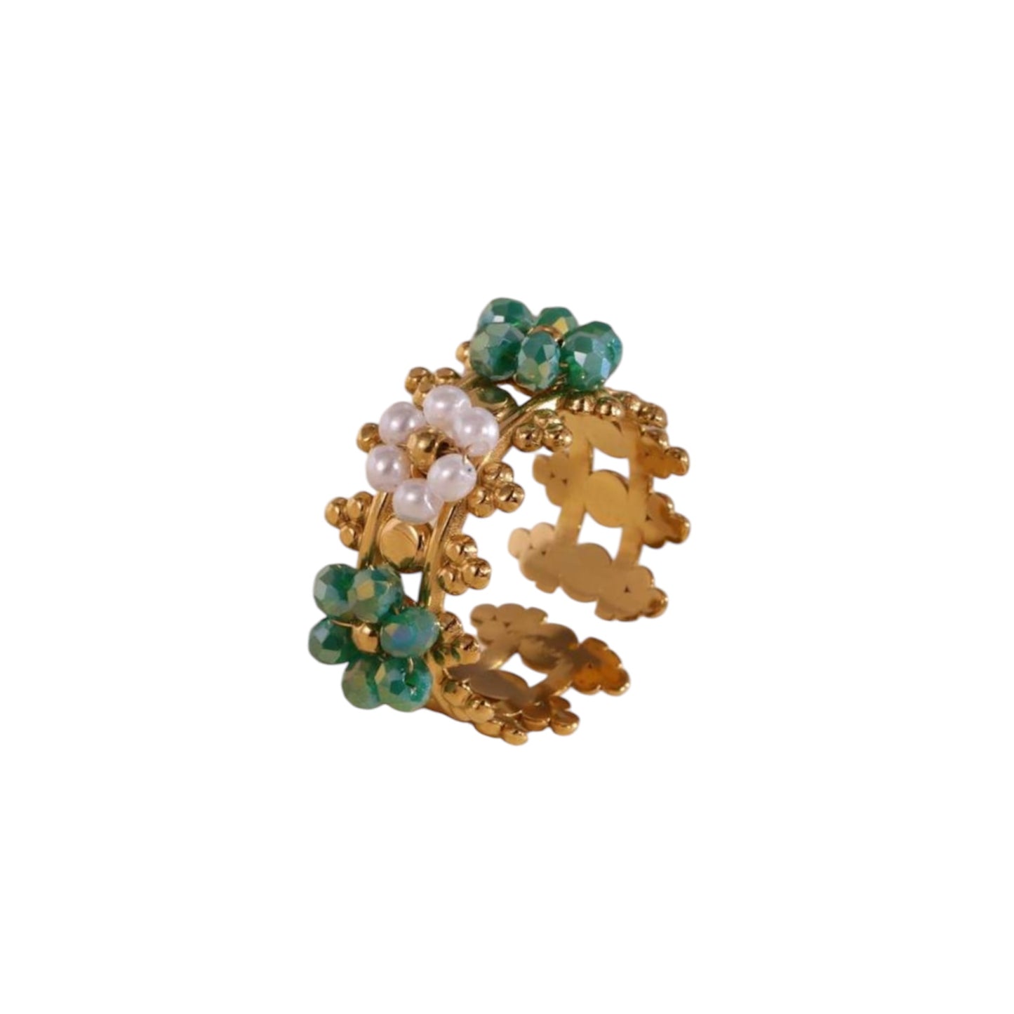 Bloomy Ring - Grün