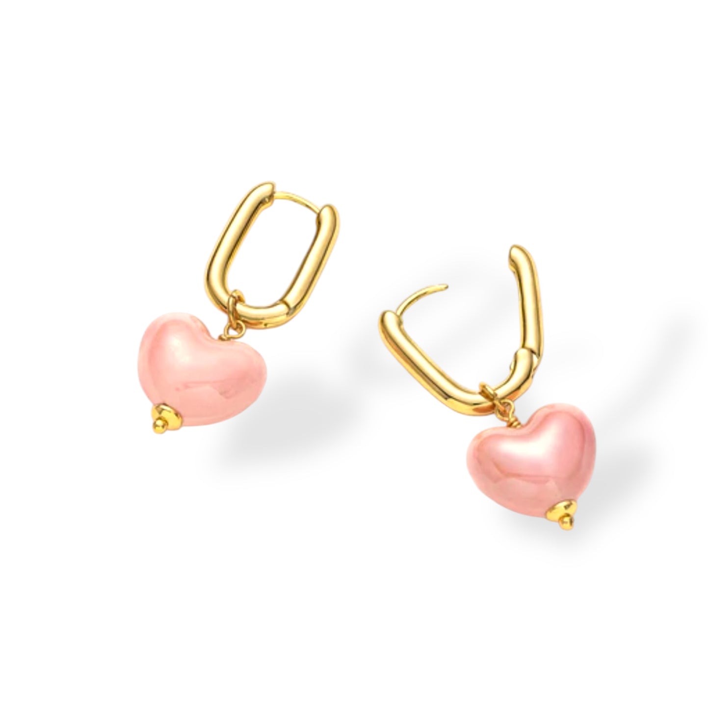 Pink Heart Creolen