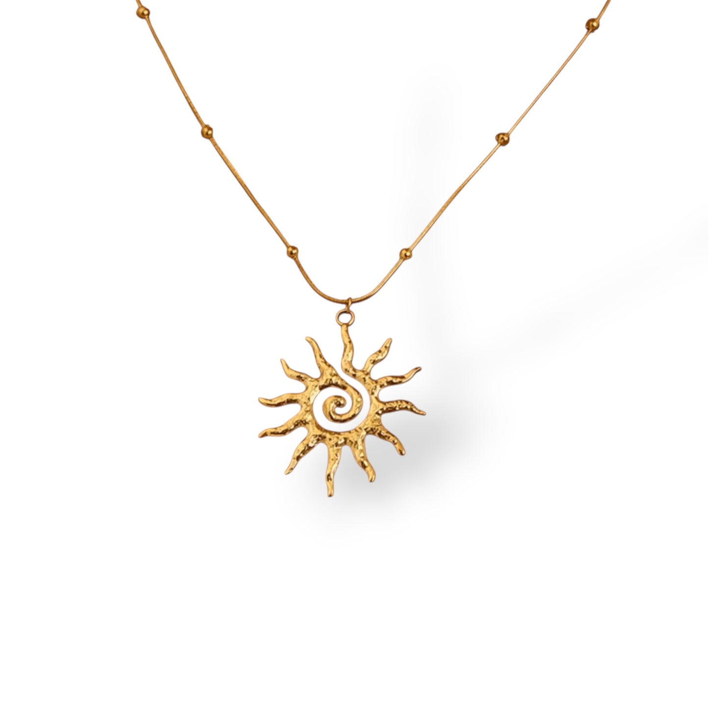 Spiral Sun Halskette