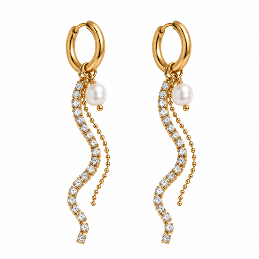 Teardrop Pearl Ohrringe