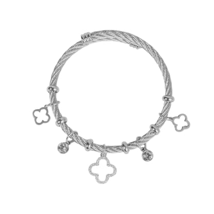 Floral Harmony Armreif | 18K vergoldet