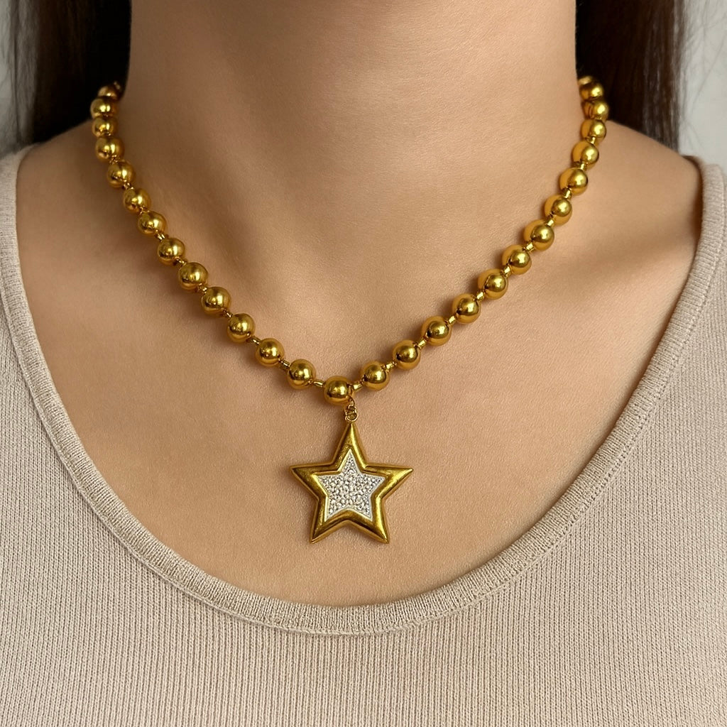 Crystal Star Halskette