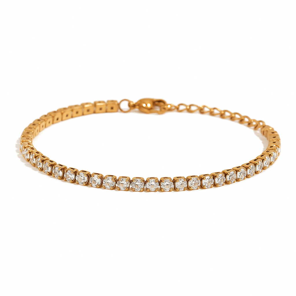Tennisarmband | 18k vergoldet