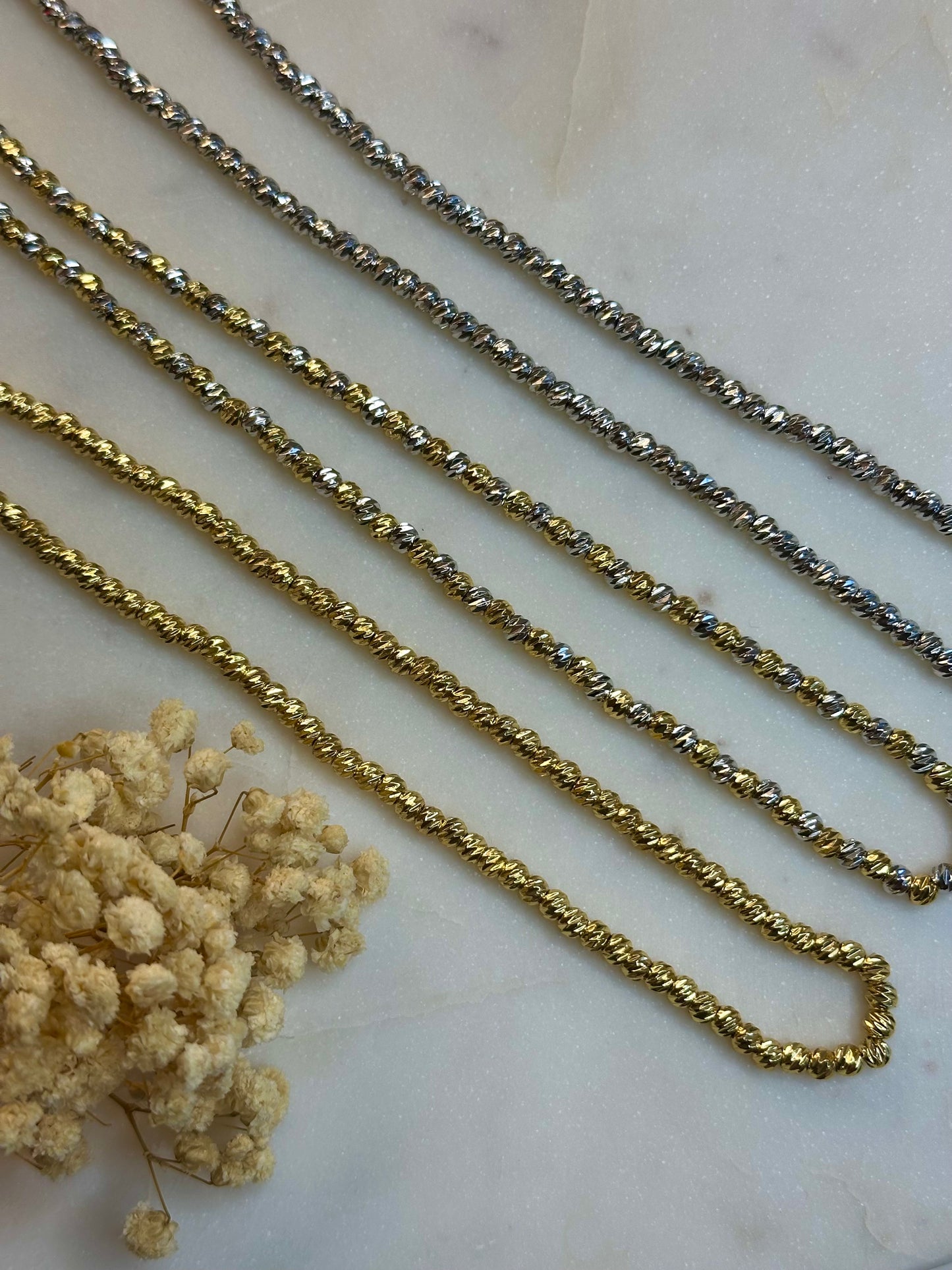 Dorika Perlen Kette | 18K vergoldet