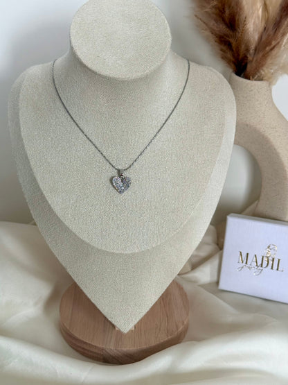 Silver Heart Halskette