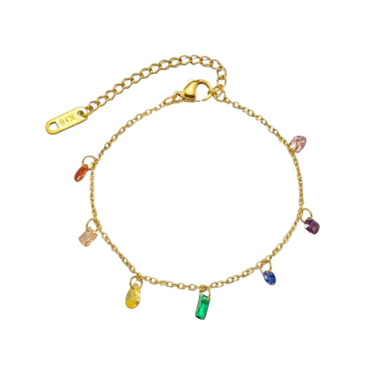 Rainbow Armband | 18K vergoldet