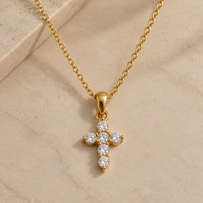 Heavenly Cross Halskette