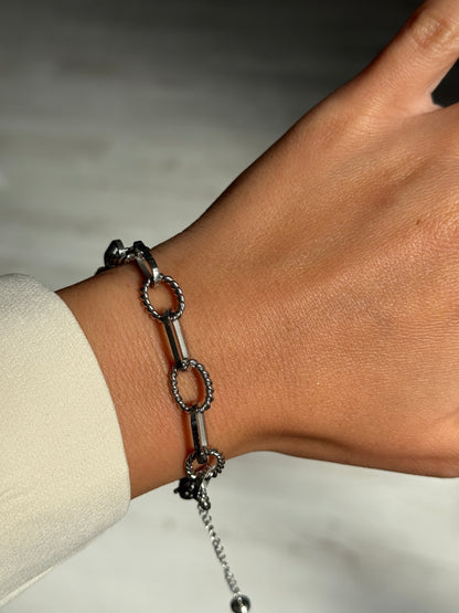 Silver Link Armband