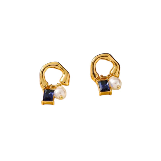 Gilded Pearl Ohrringe | 18K vergoldet