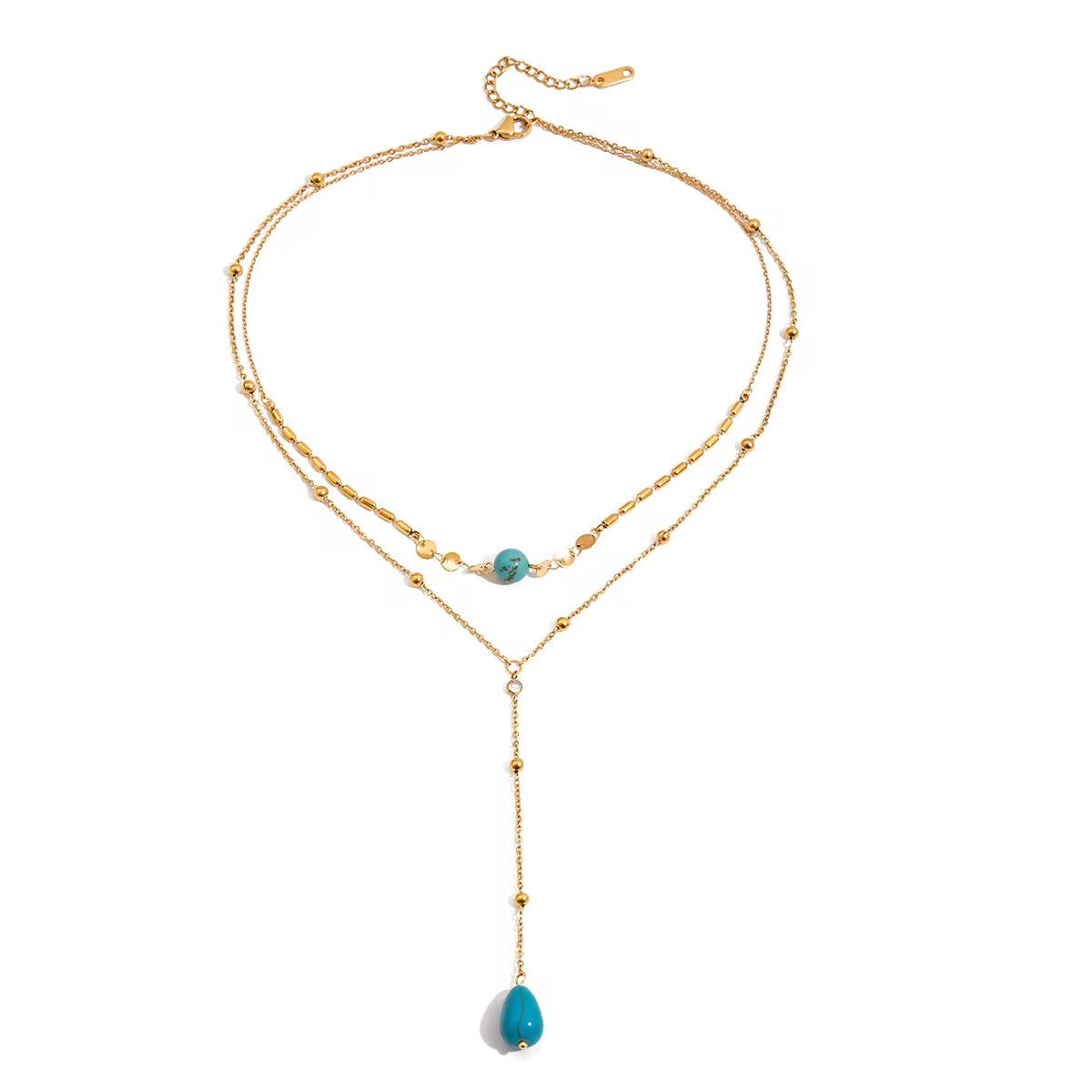 Turquoise Drop Kette