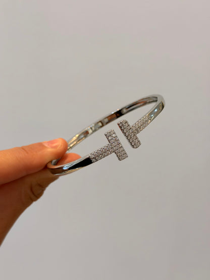 T-Shape Zirkonia Armreif