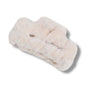 Beige Fluffy Hair Clip