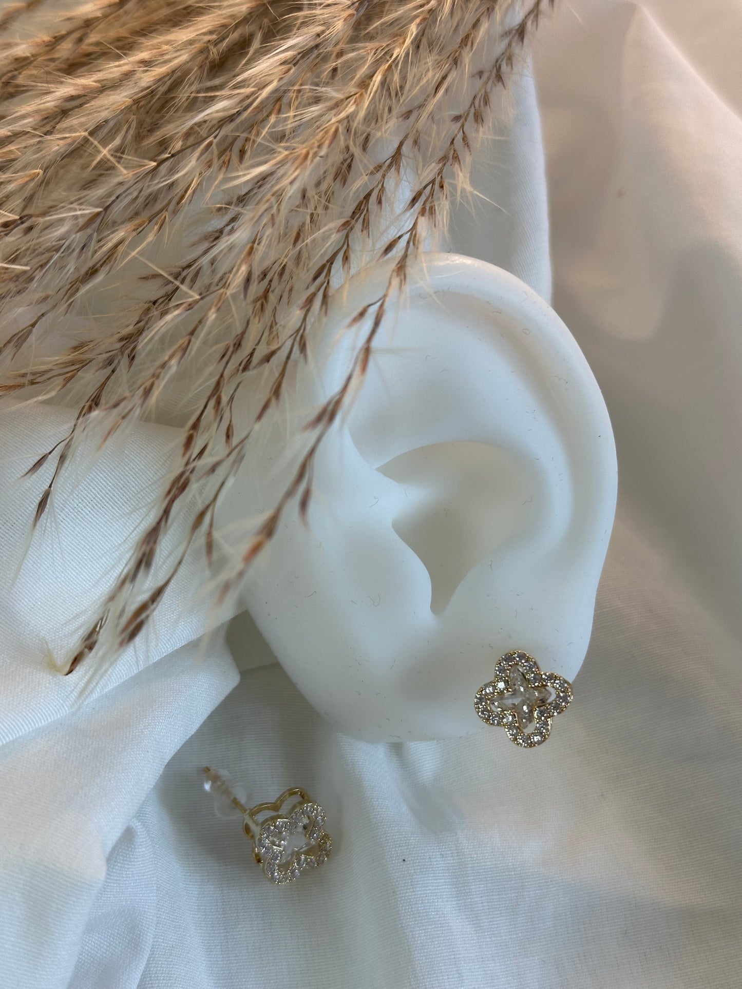 Cyrstal Bloom Ohrstecker | 18K vergoldet