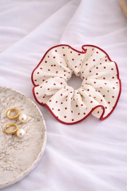 Red Bow Trio Scrunchie Set