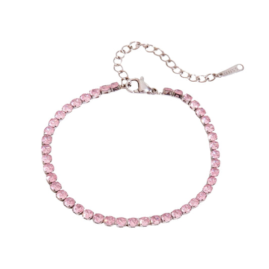 Pink Elegance Tennisarmband