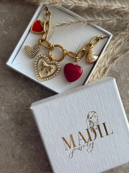 Sweet Heart Charm Halskette