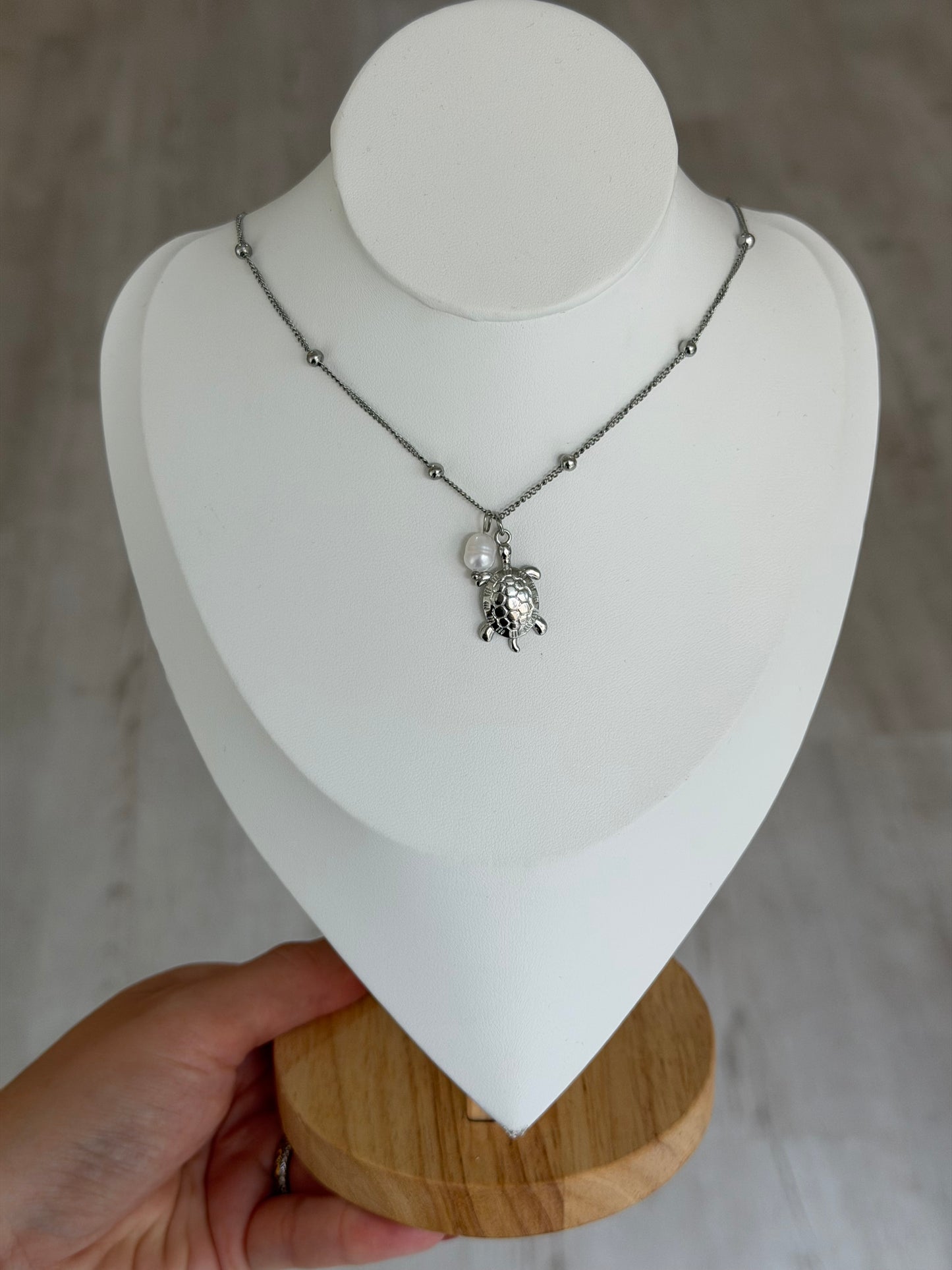 Turtle Pearl Kette