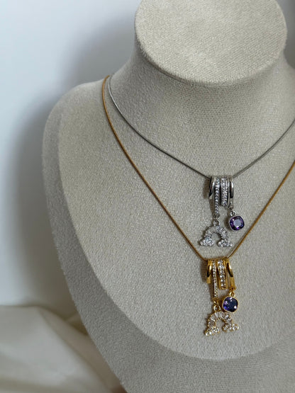 Purple Rainbow Halskette