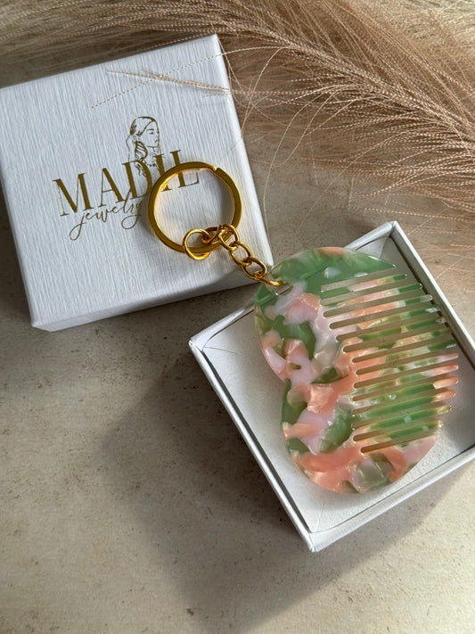 Heart Comb Keychain