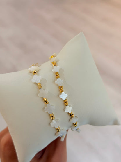 Blumenperlen Armband