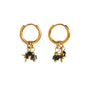 Midnight Star Charm Hoops