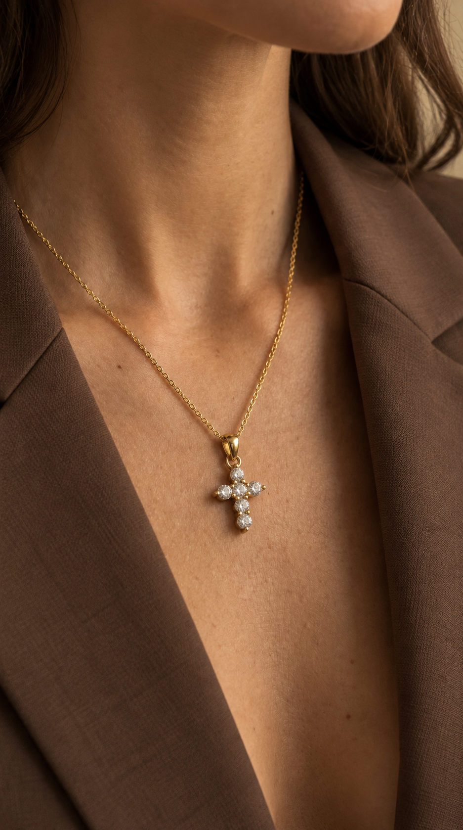 Heavenly Cross Halskette
