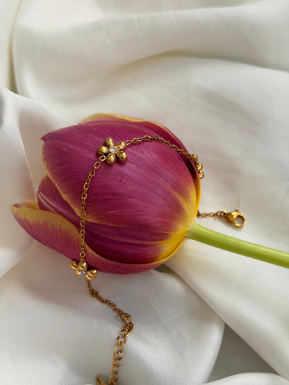 Golden Flower Armband