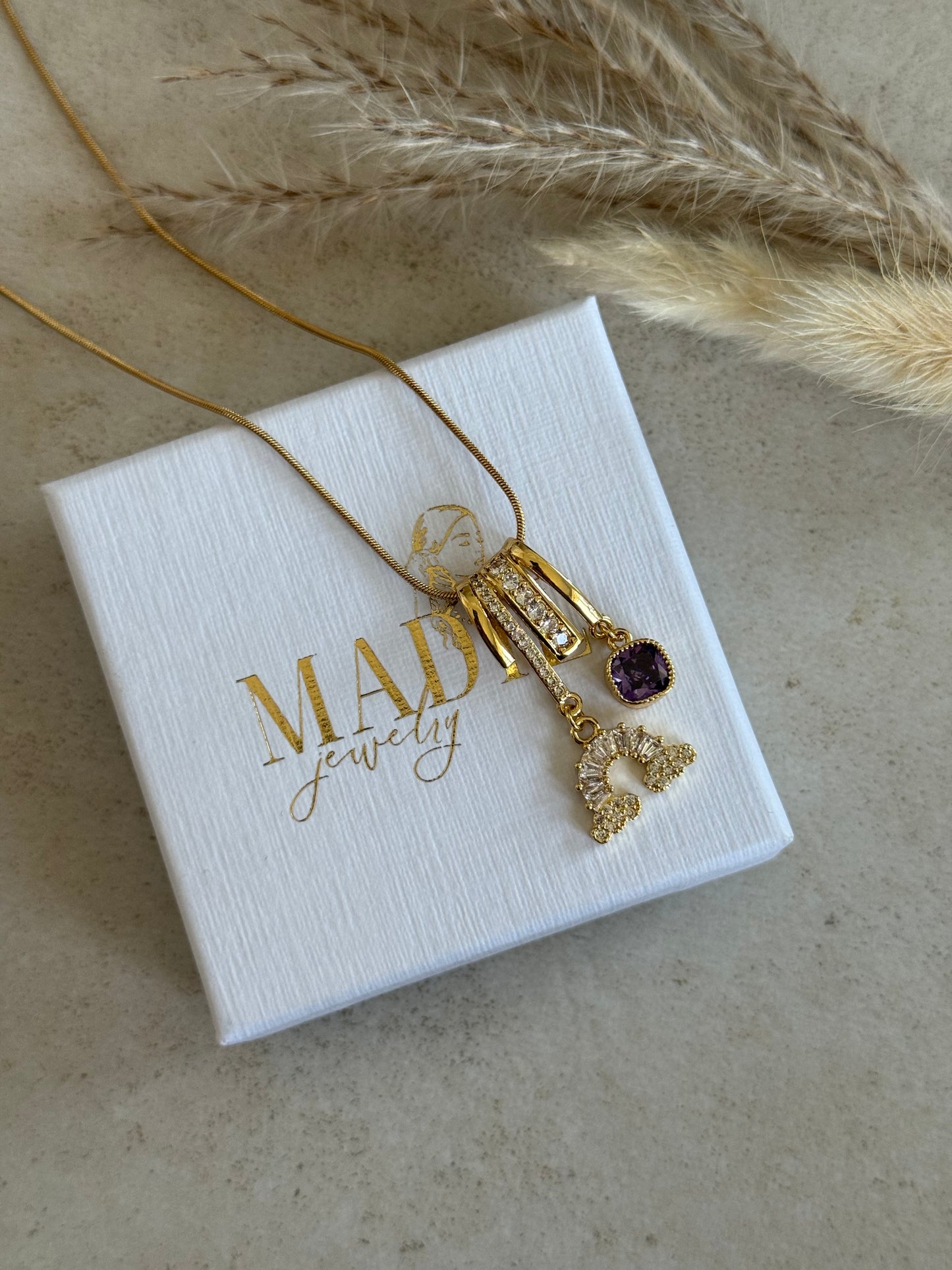 Purple Rainbow Halskette