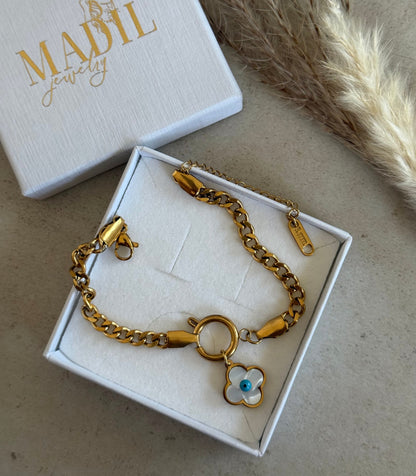 Blue Blossom Armband