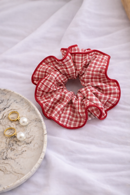 Red Bow Trio Scrunchie Set
