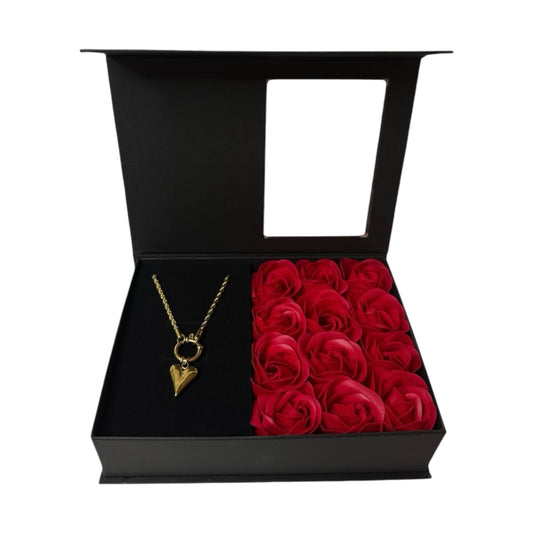 Rosenbox mit 12 Rosen