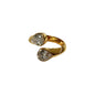 Double Gleam Ring | 18K vergoldet