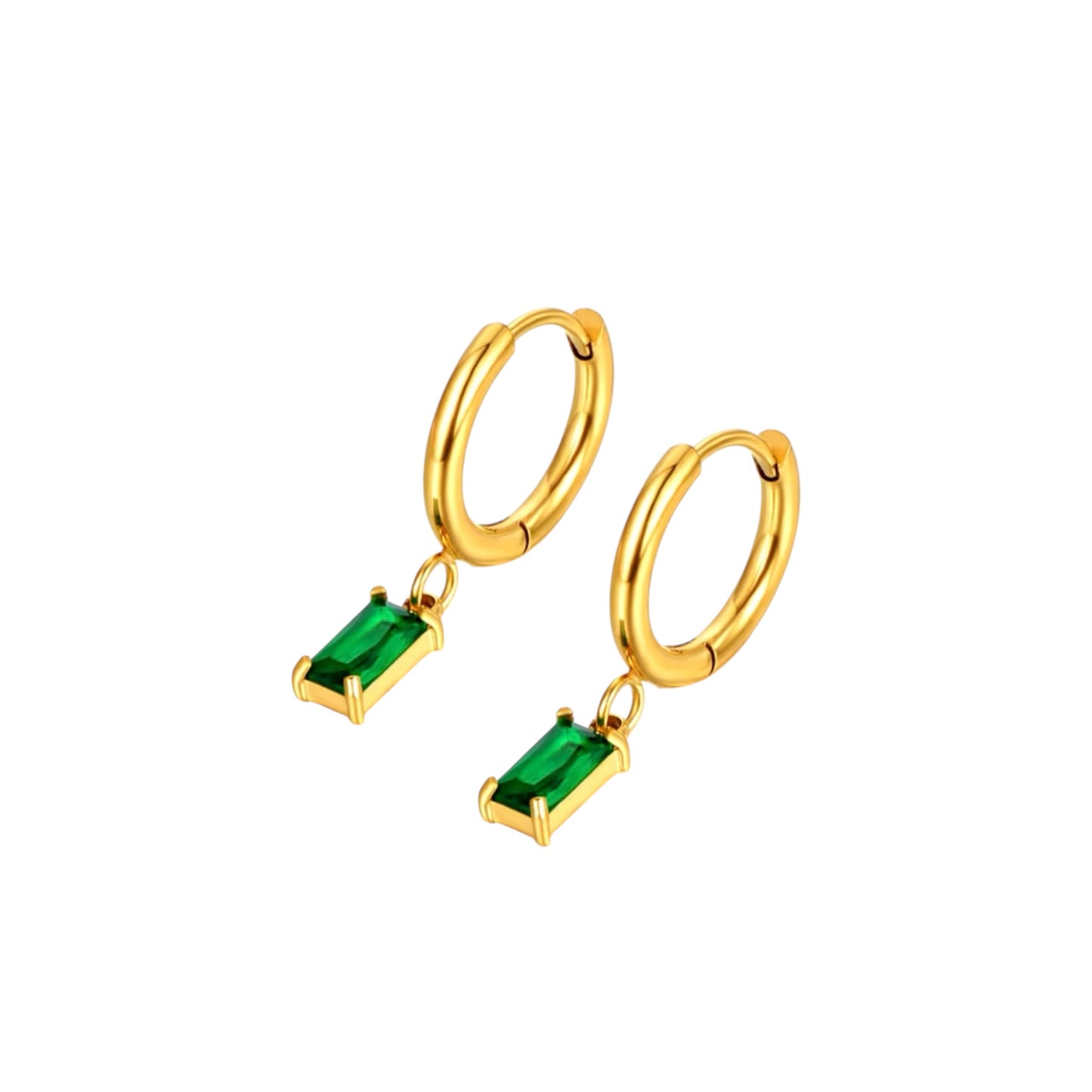 Gem Hoops | 18K vergoldet