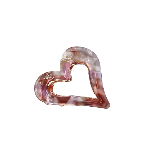 Heart Marble Haarspange | Rosewood