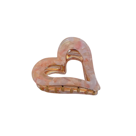 Heart Marble Haarspange | Rose