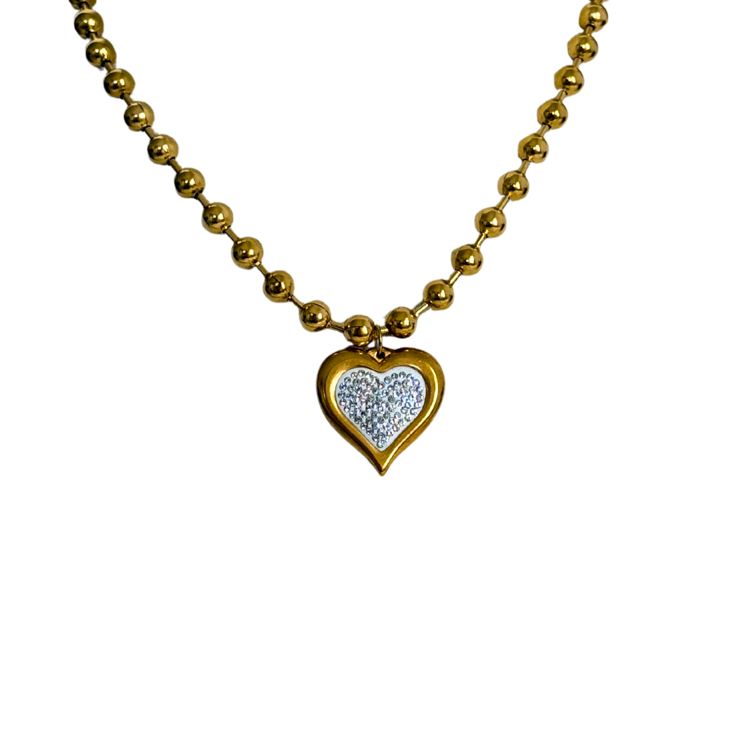 Crystal Heart Halskette